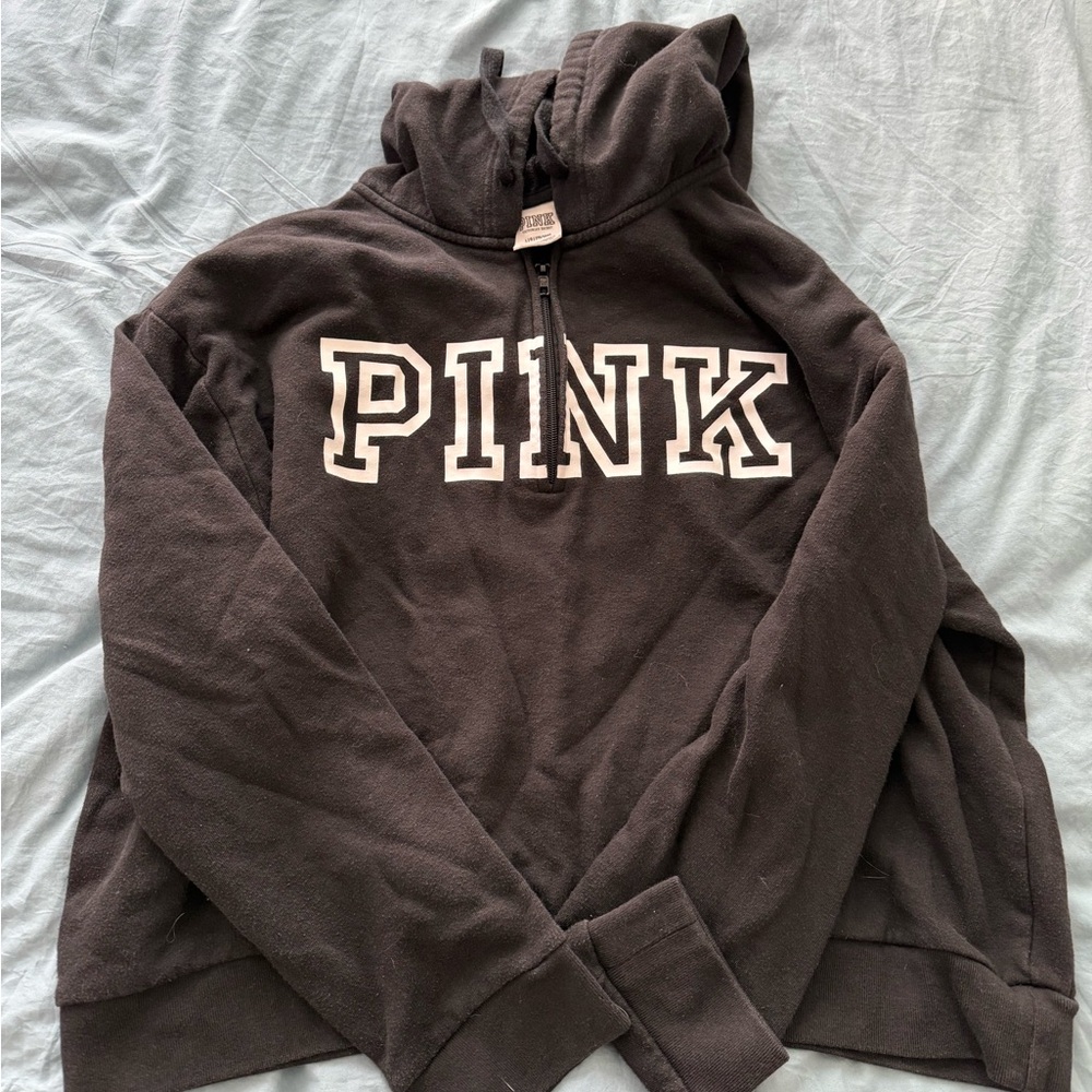 Victoria's Secret Black Zip-Up Hoodie